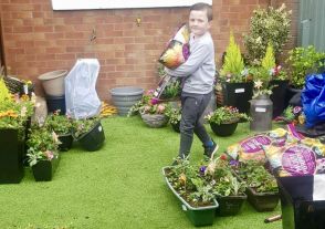 Adam in P4 has been busy in the garden!