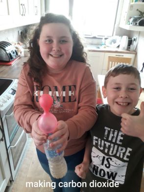 Meet our scientists Freya and Zach - busy making carbon dioxide