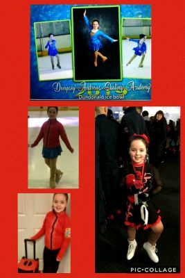 Yasmin is busy rehearsing her figure skating skills - without the ice! Super talent!