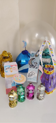 Omayr made some beautiful decorations to celebrate Eid